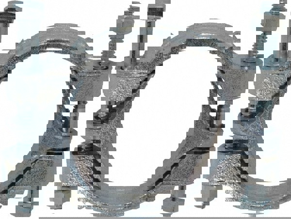 Double Bolt Clamp: Plated Iron